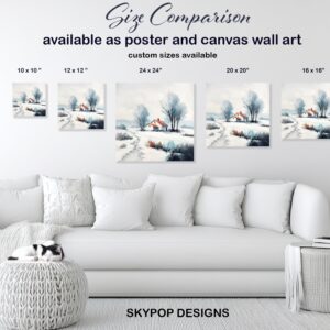Winter Farmhouse Art