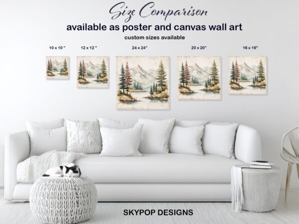 Mountain Lake Serenity Art