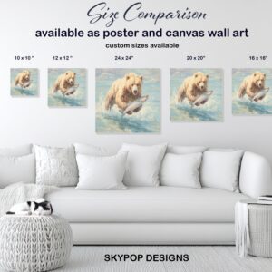 Bear Fishing Art
