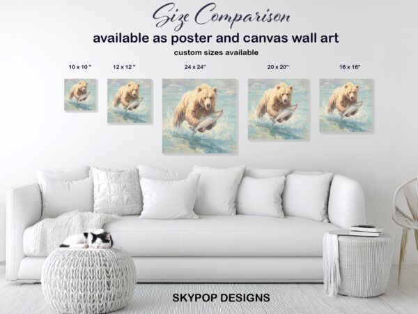 Bear Fishing Art