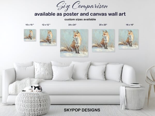 Fox Winter Art
