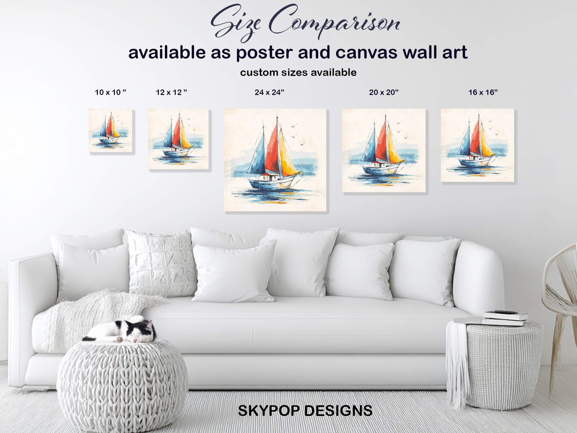 7.jpg Colorful Sailboat Art