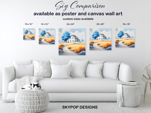 Countryside Farmhouse Art