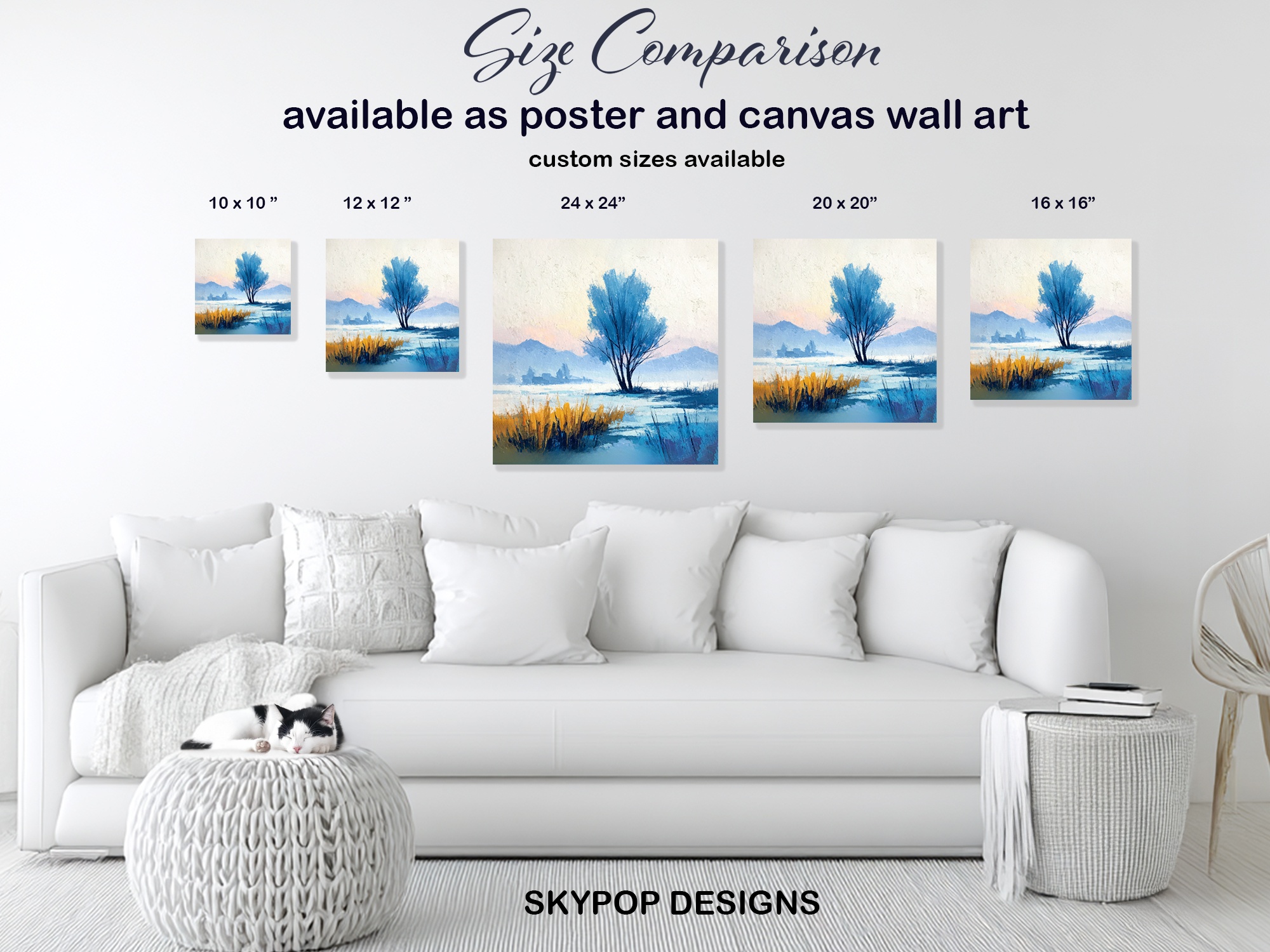 7.jpg Winter Lake Tree Art