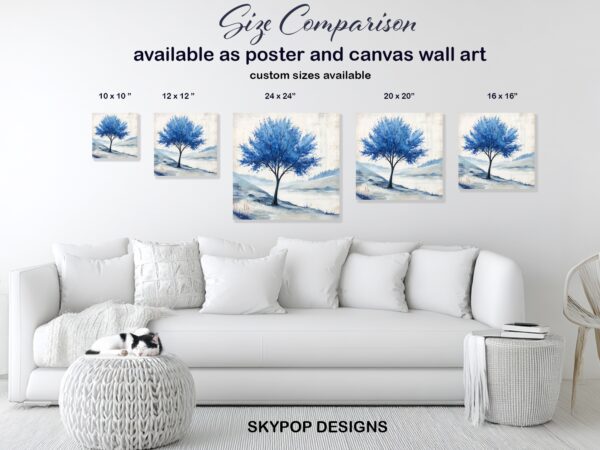 Blue Tree Art