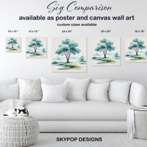 Serene Tree Lake Art