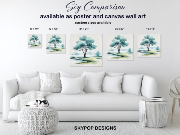 Serene Tree Lake Art