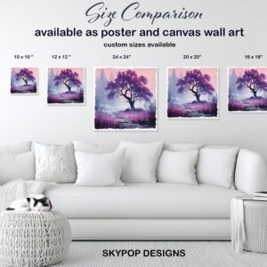 Purple Tree Art