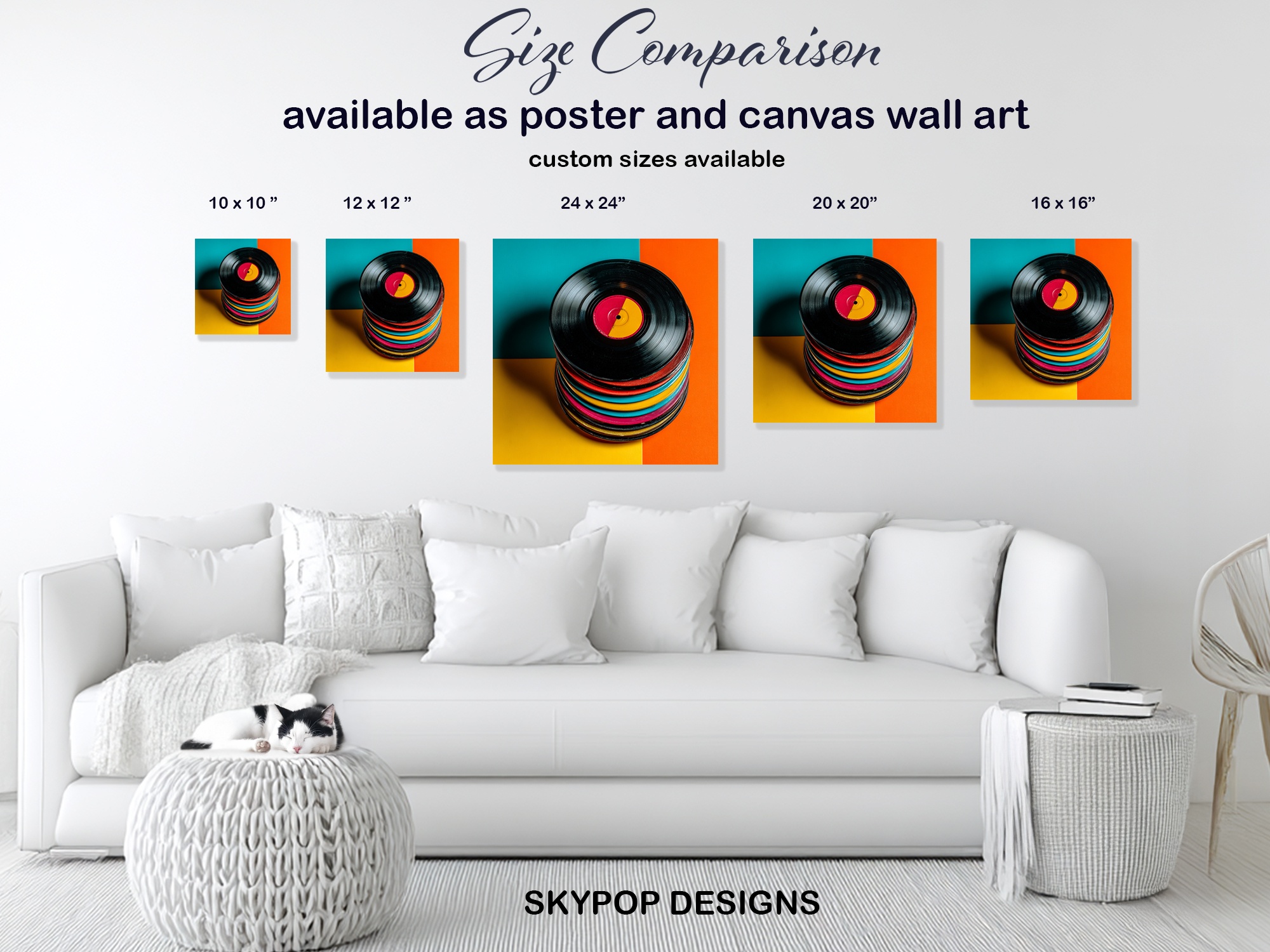 7.jpg Vinyl Record Stack Art