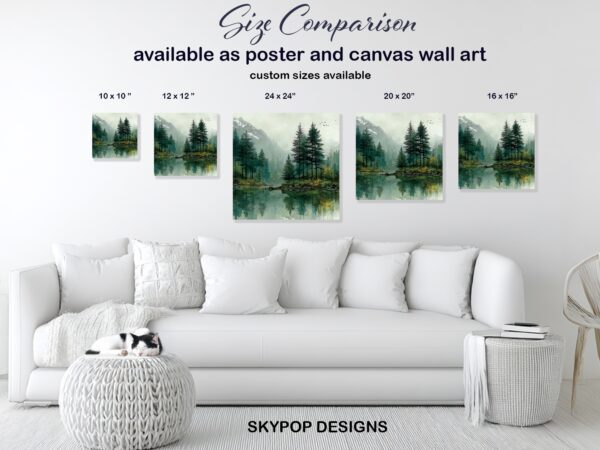 Forest Lake Bird Art