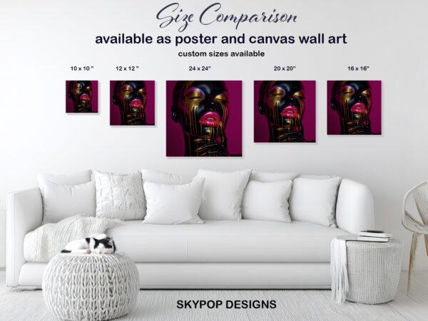 Liquid Gold Face Art