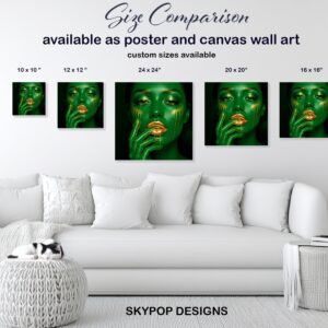 Emerald Gold Glamour Art