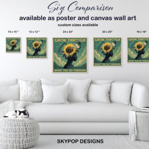 Sunflower Growth Art