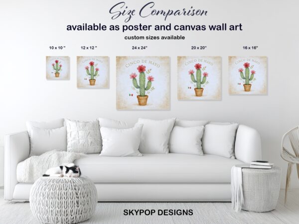 Cinco de Mayo Cactus Art