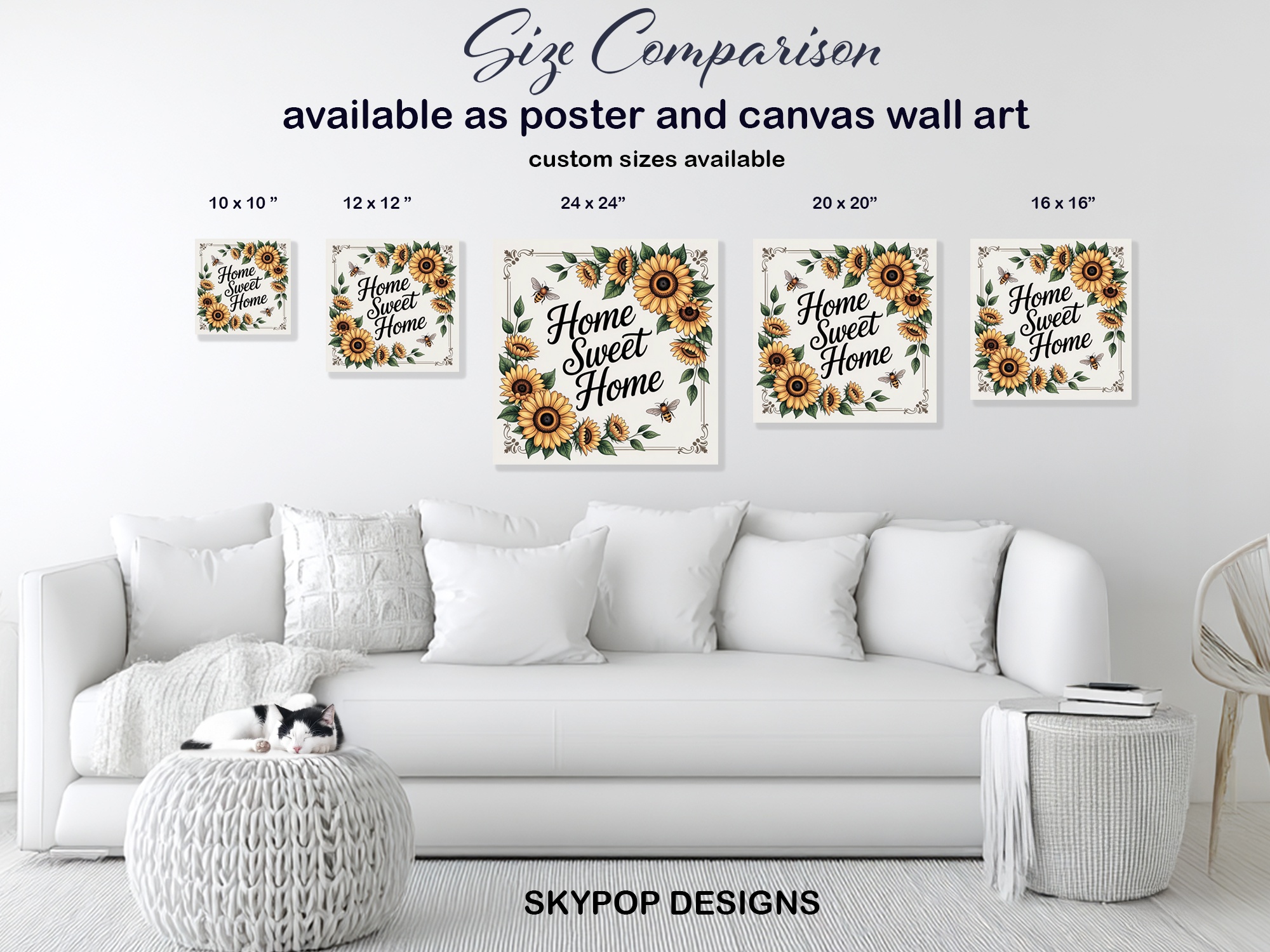 7.jpg Sunflower Home Sweet Home Art