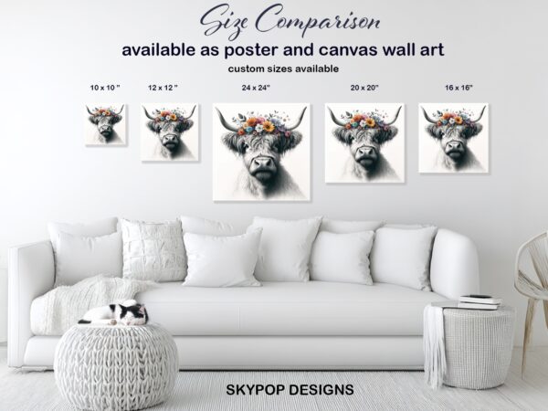 Highland Cow Art