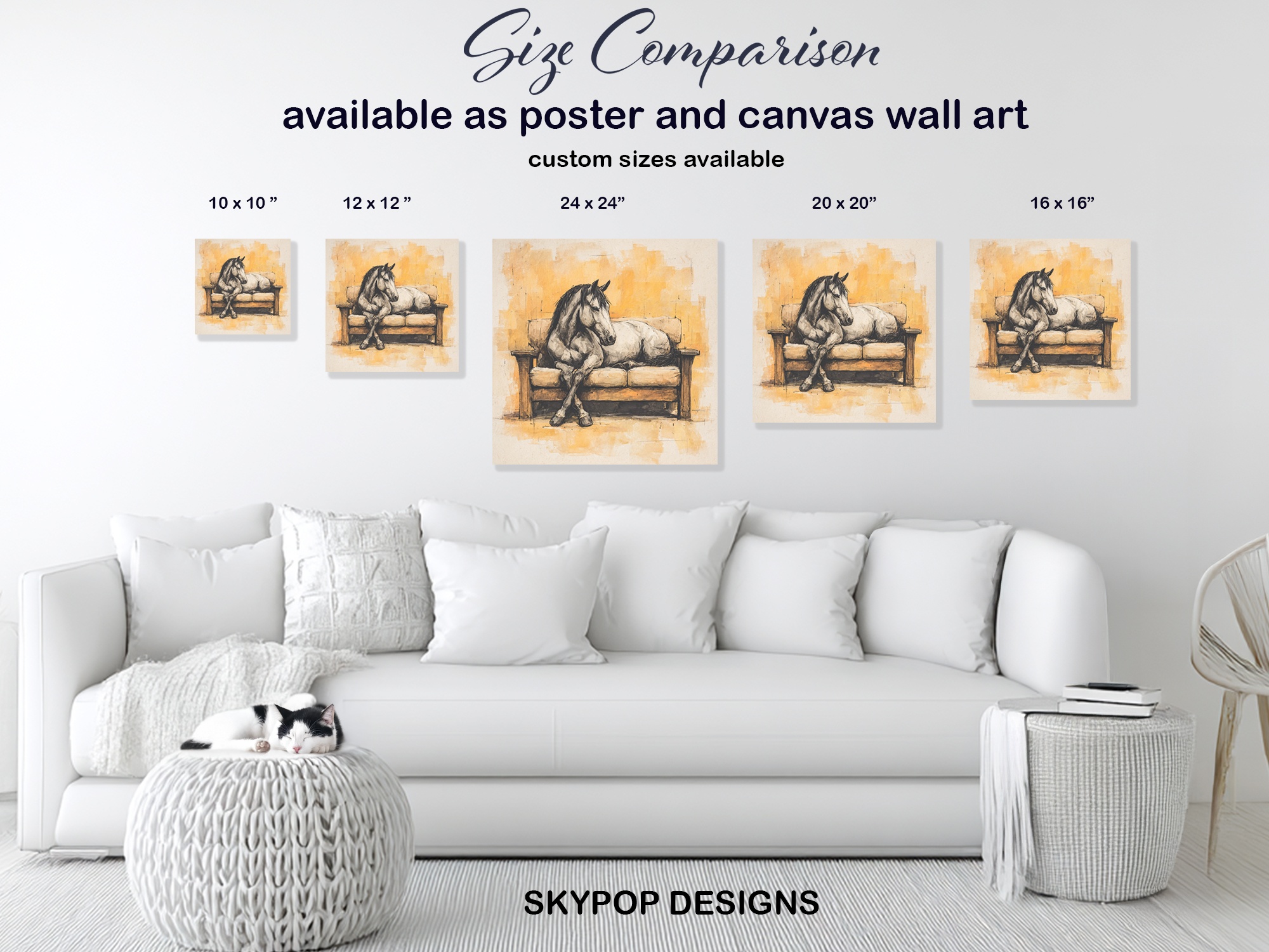 7.jpg Horse on Couch Art