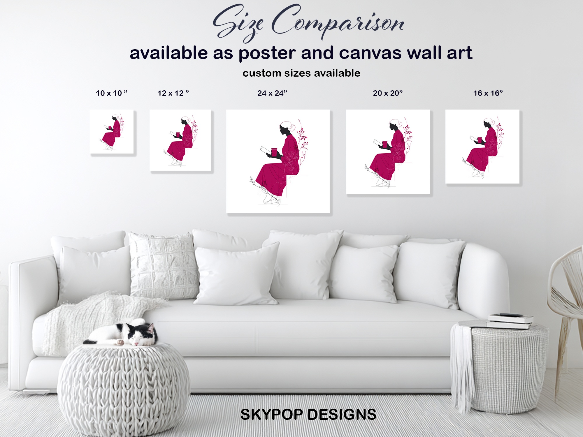 7.jpg Elegant Reader Silhouette Art