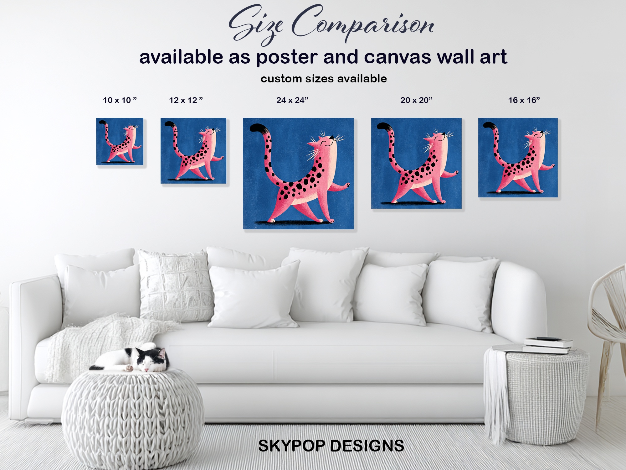 7.jpg Pink Spotted Cat Art