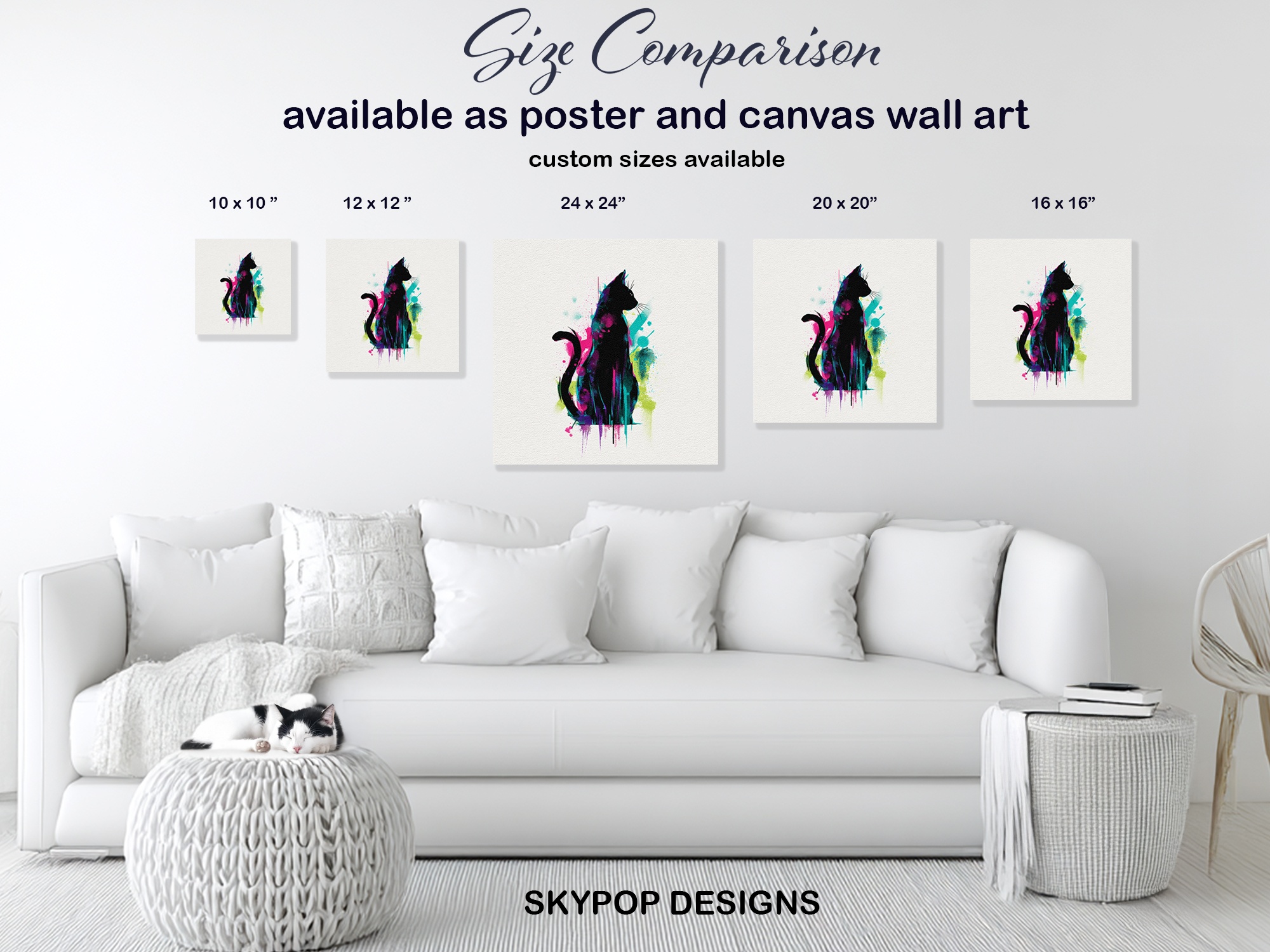 7.jpg Colorful Cat Art