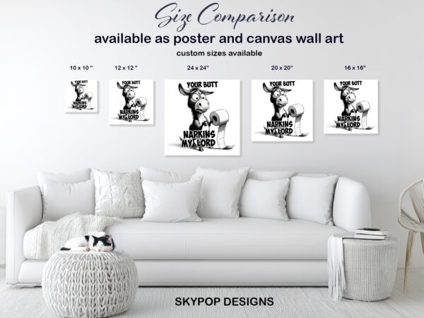Donkey And Toilet Paper Art