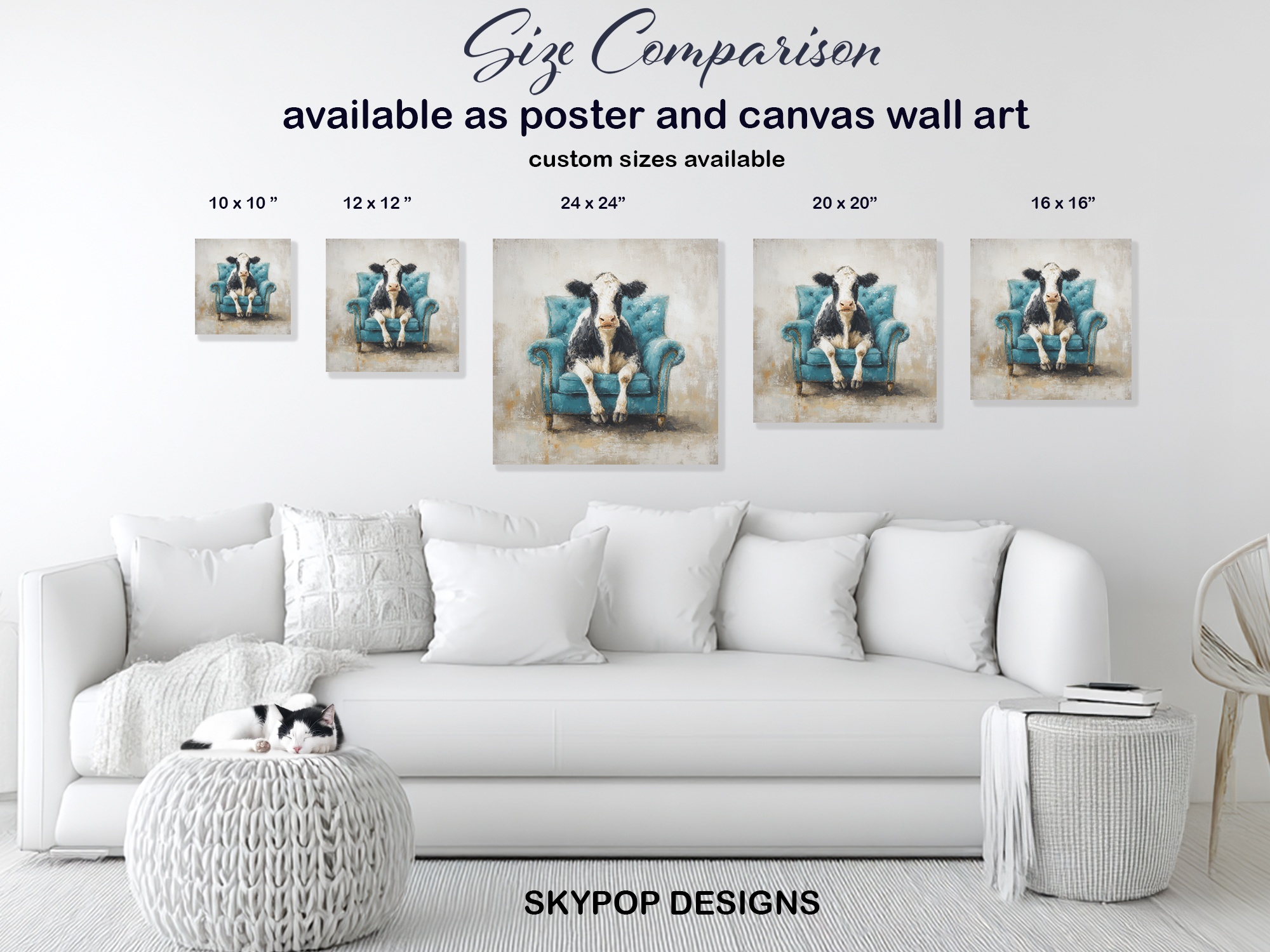 7.jpg Cow in Armchair Art