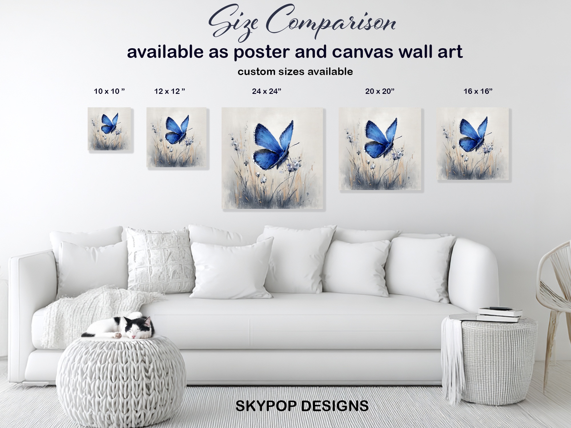 7.jpg Blue Butterfly Art