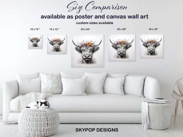 Highland Cow Art