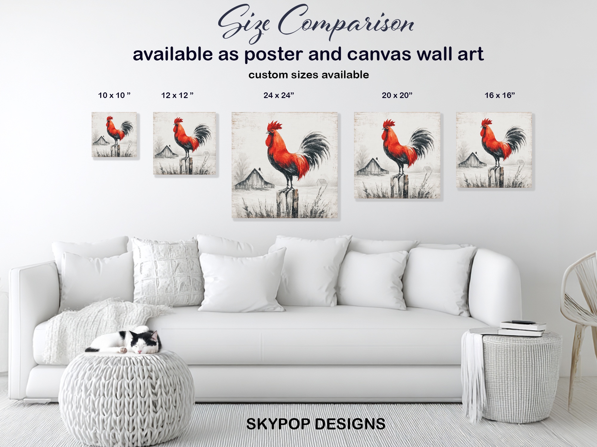 7.jpg Red Rooster Art