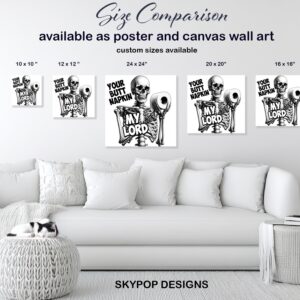 Skeleton Toilet Paper Lord Art