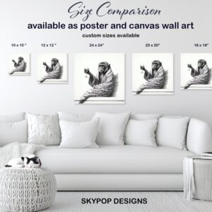 Monkey Champagne Art
