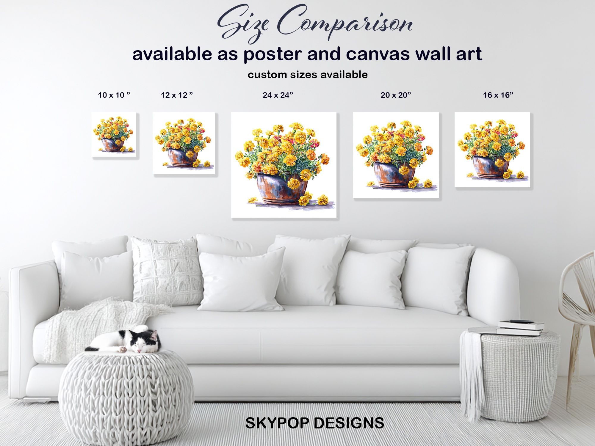 7.jpg Marigold Bouquet Art