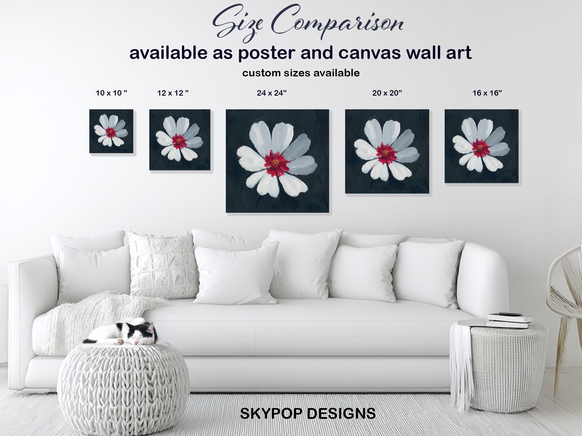 7.jpg White Cosmos Flower Art