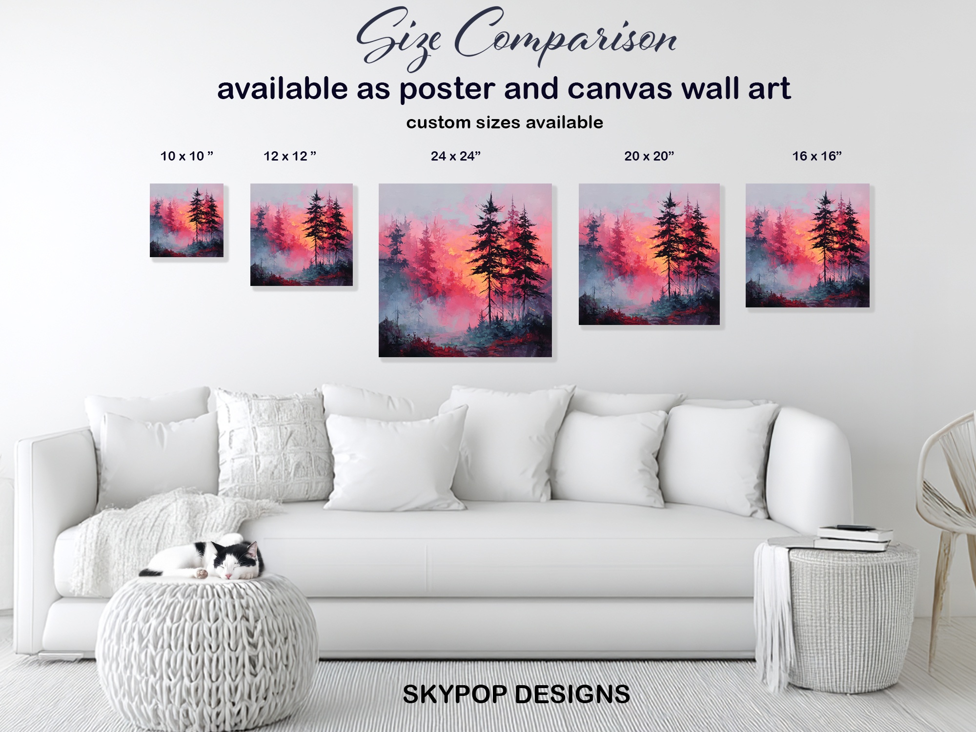 7.jpg Misty Forest Sunset Art