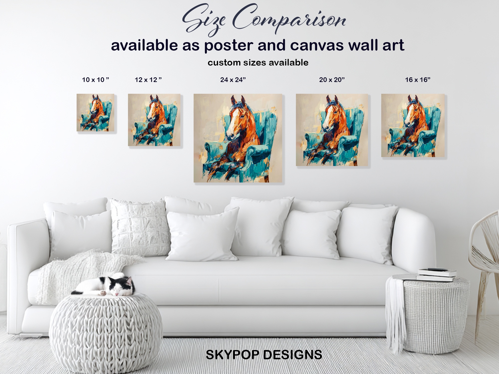 7.jpg Horse in Armchair Art