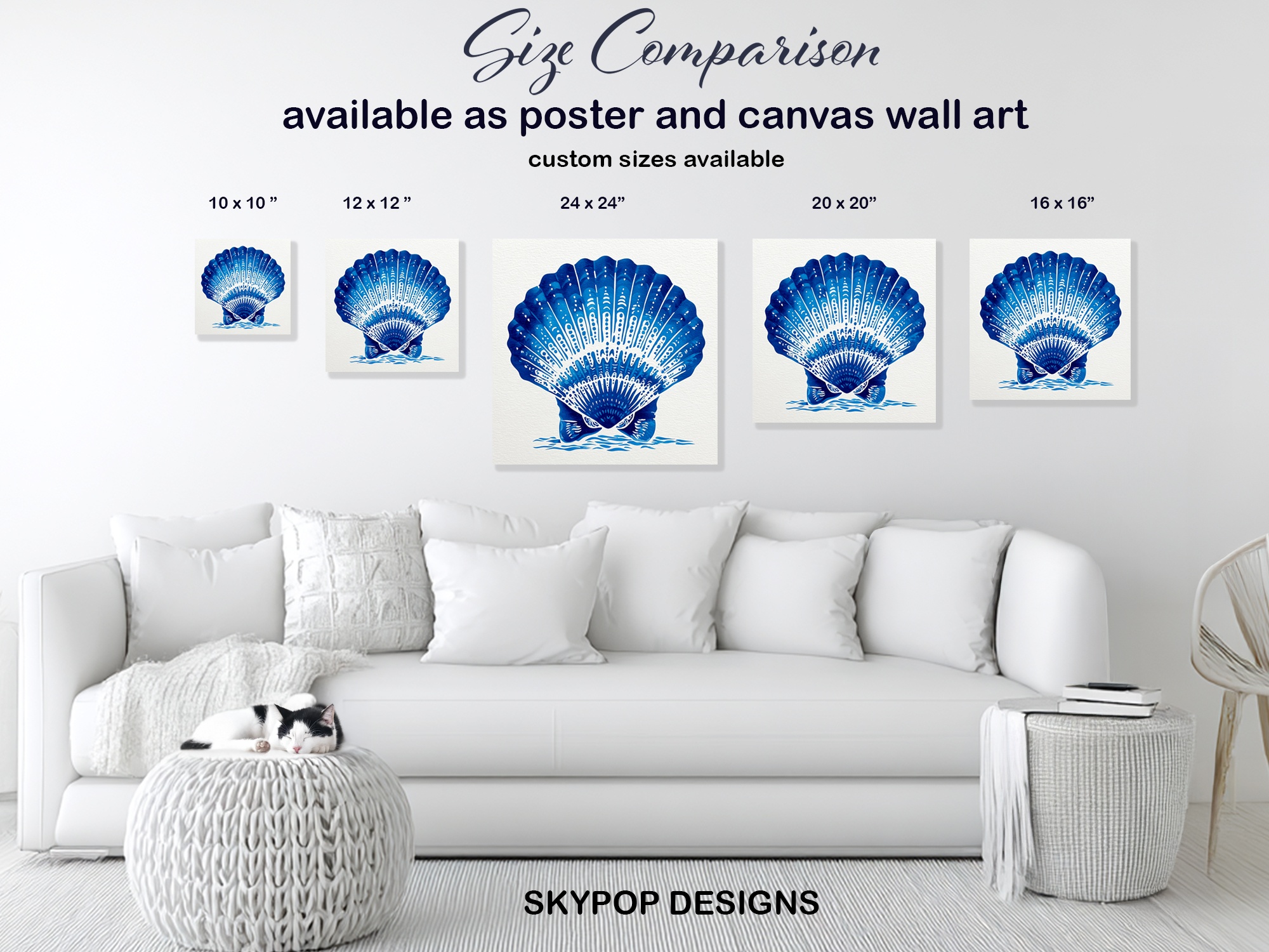 7.jpg Blue Seashell Art