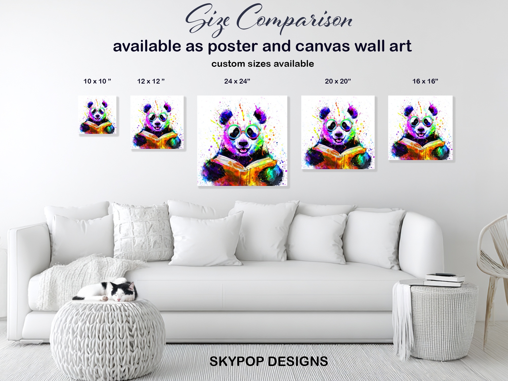 7.jpg Panda Reading Art