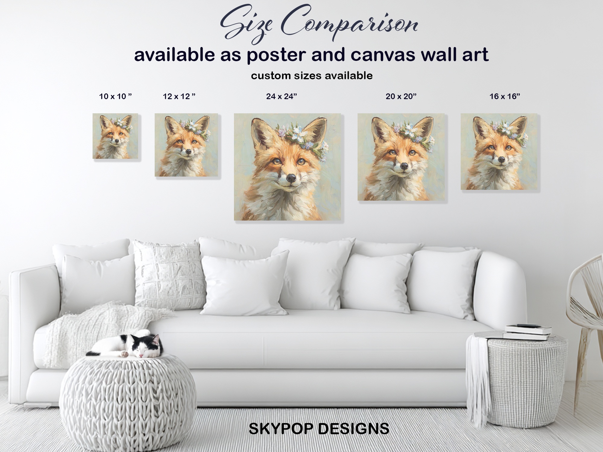 7.jpg Fox Flower Crown Art