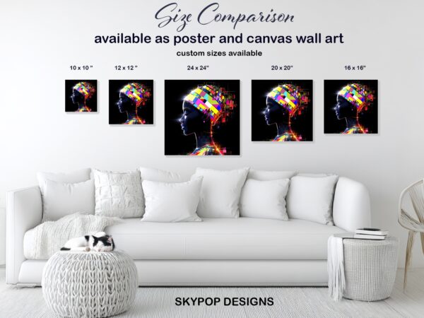 African American Profile Art