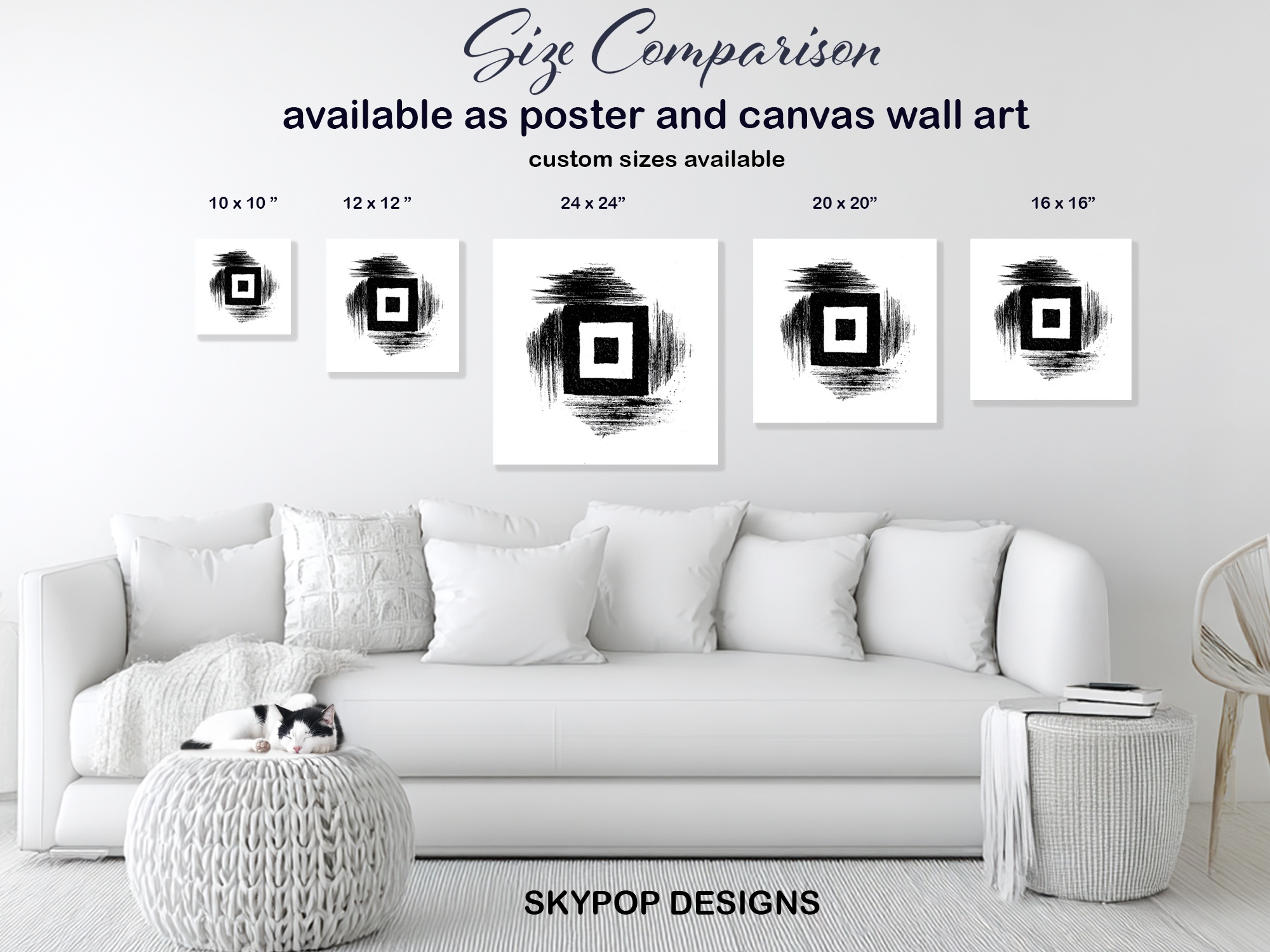 7.jpg Geometric Contrast Square Art