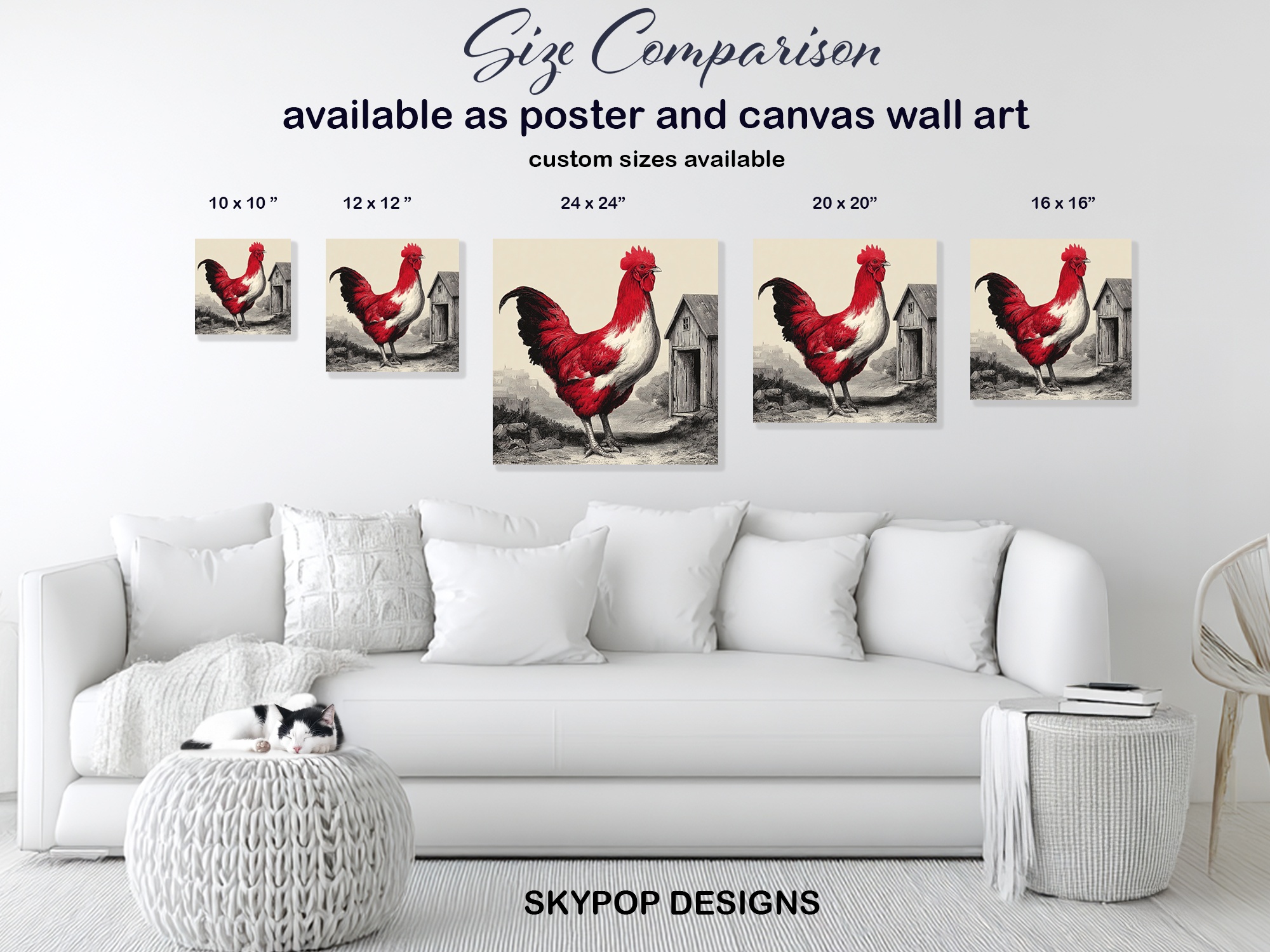 7.jpg Red Rooster Art