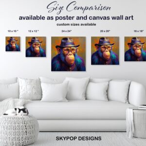 Chimpanzee Portrait Art
