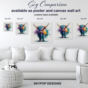 Highland Cow Art