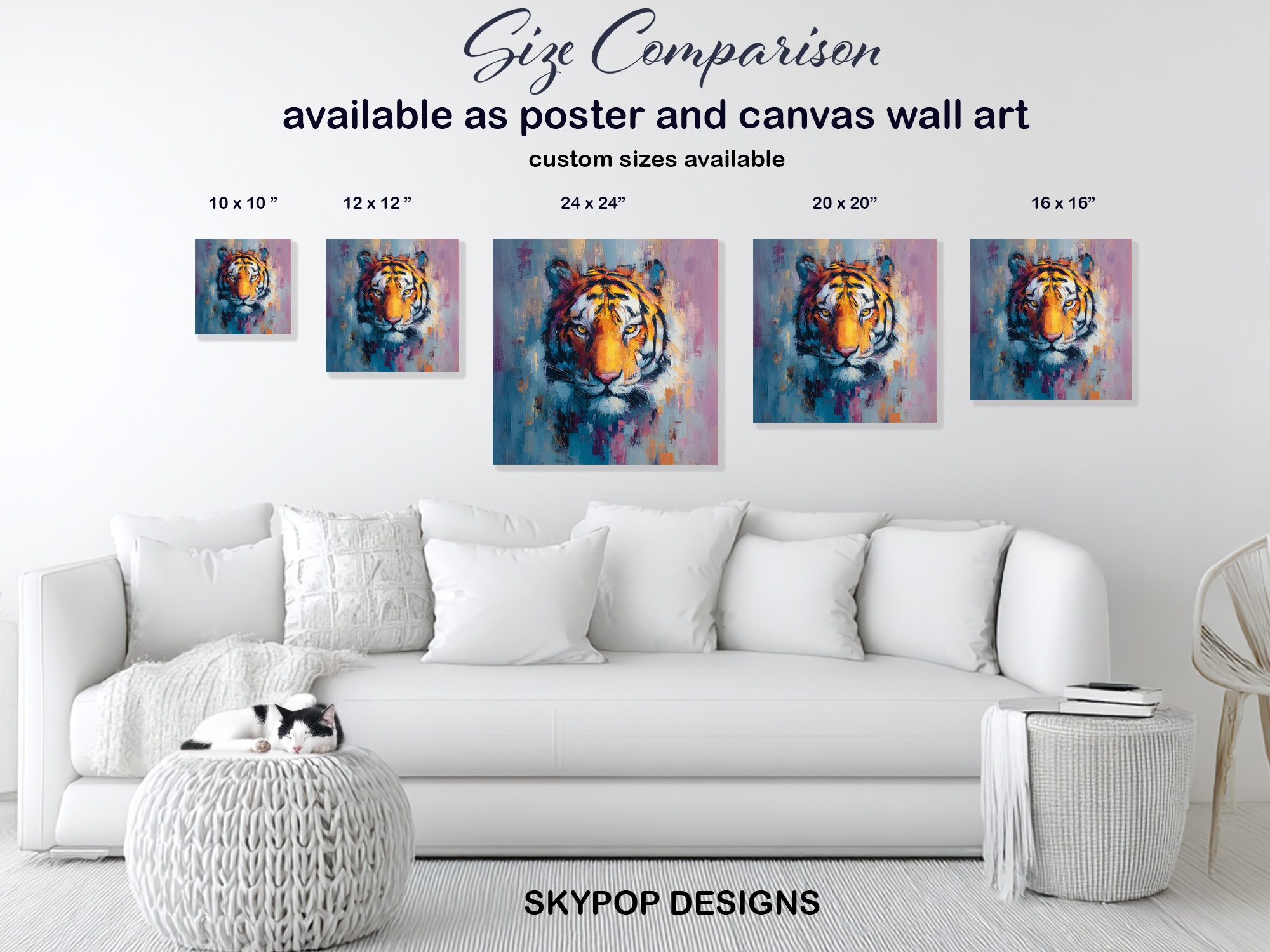 7.jpg Colorful Tiger Art