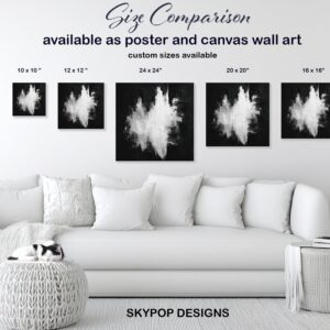 Monochrome Burst Art