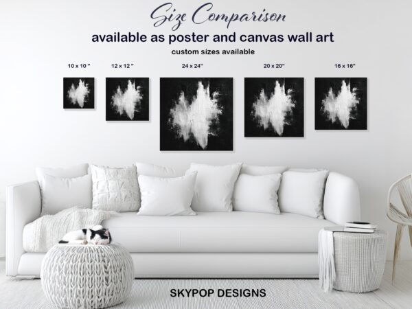 Monochrome Burst Art