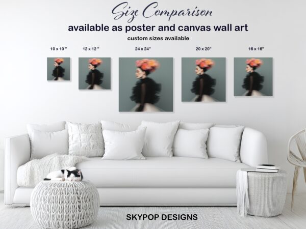 Floral Fashion Portrait Art