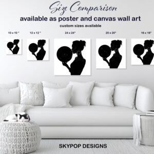 Vinyl Record Silhouette Art