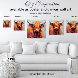 Highland Cow Art