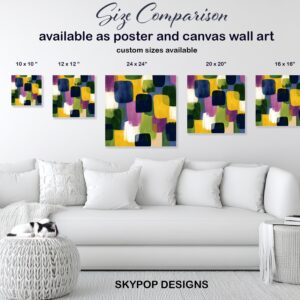 Colorful Geometric Blocks Art